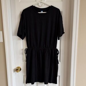 NWT Old Navy Black Side Tie Dress